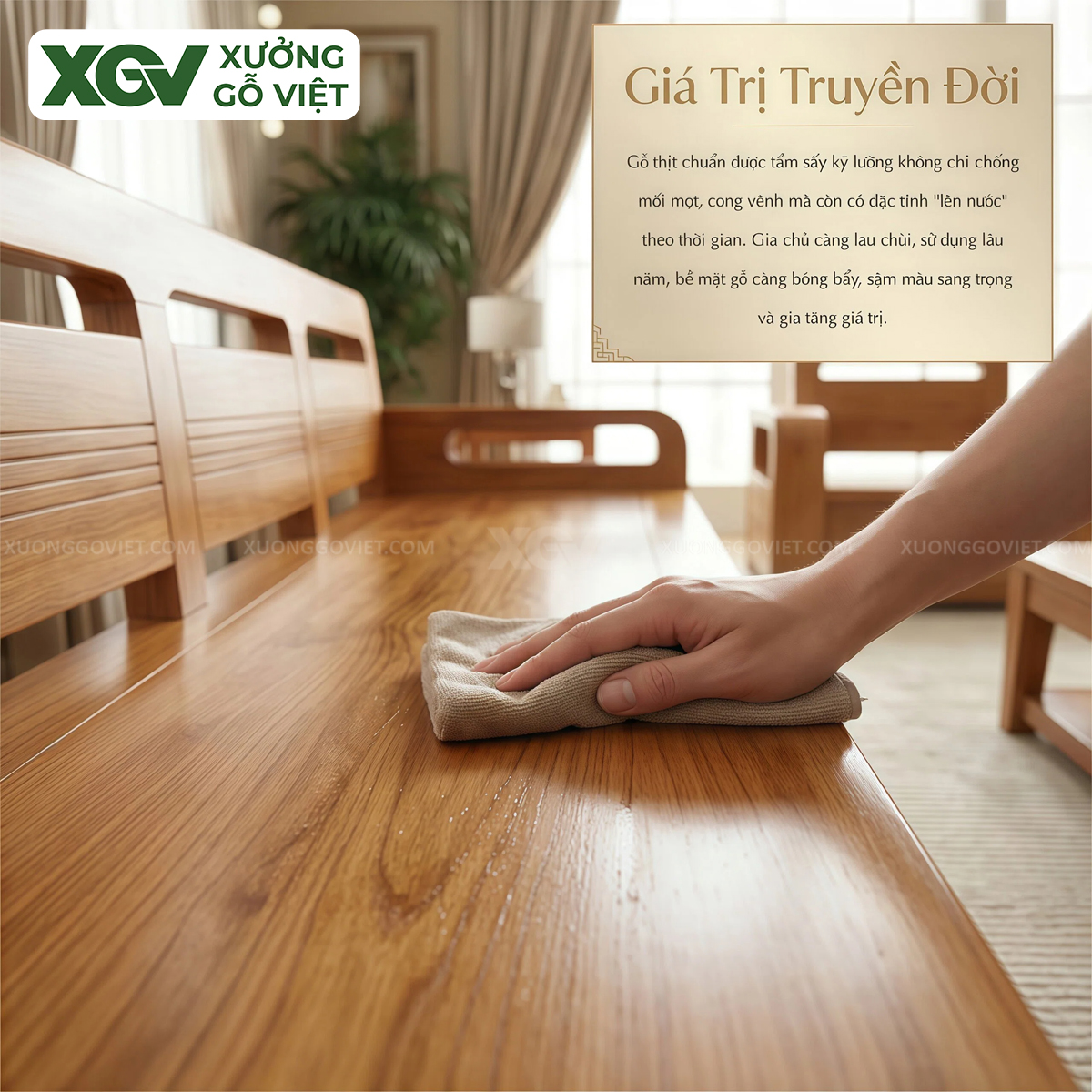 Bộ Sofa Gõ Đỏ Bo Cạnh Tinh Tế Chuẩn Xu Hướng Nội Thất 2026