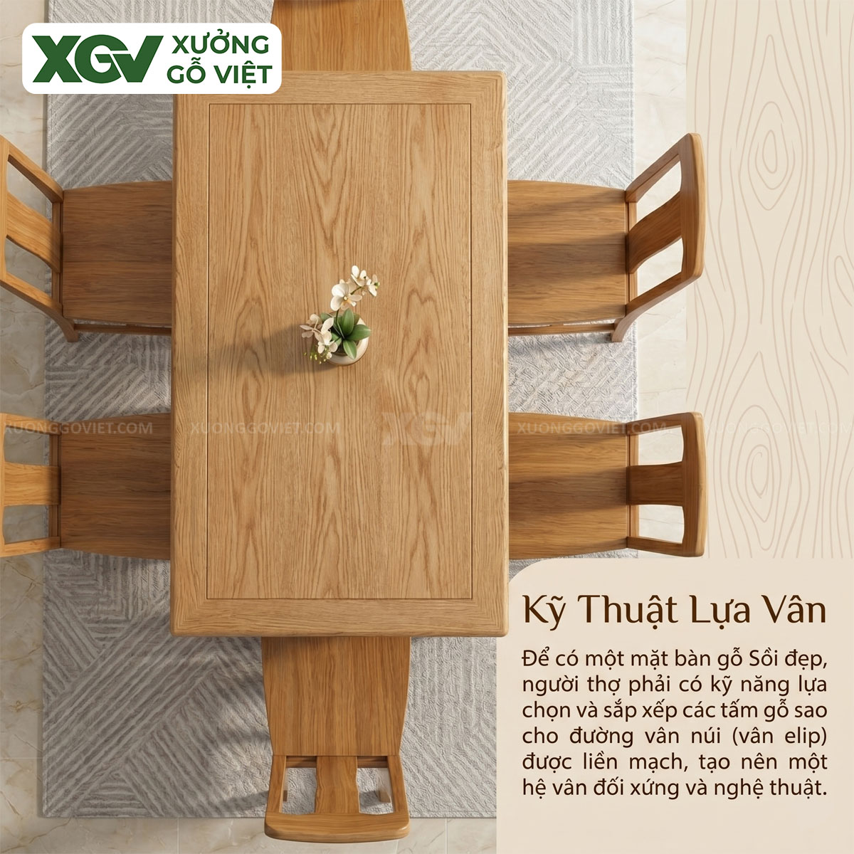 Mẫu Bàn Ăn Gỗ Sồi Mỹ Tự Nhiên Đẹp Hiện Đại Giá Rẻ Mới 2026