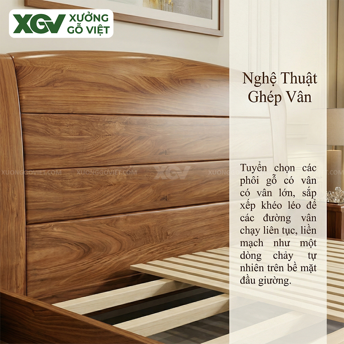 Mẫu Giường Ngủ Hiện Đại Tối Giản Gỗ Gõ Đỏ Bề Thế Sang Trọng