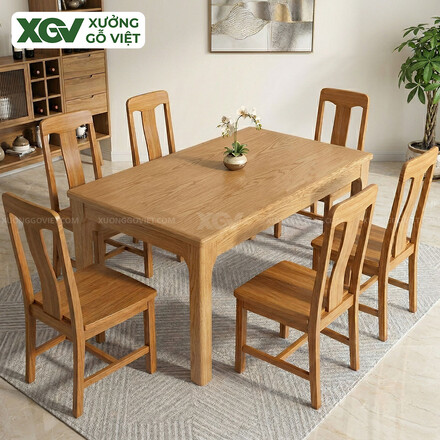 Mẫu Bàn Ăn Gỗ Sồi Mỹ Tự Nhiên Đẹp Hiện Đại Giá Rẻ Mới...