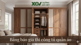 Bảng Báo Giá Thi Công Tủ Quần Áo Chuẩn Mới Nhất 2026